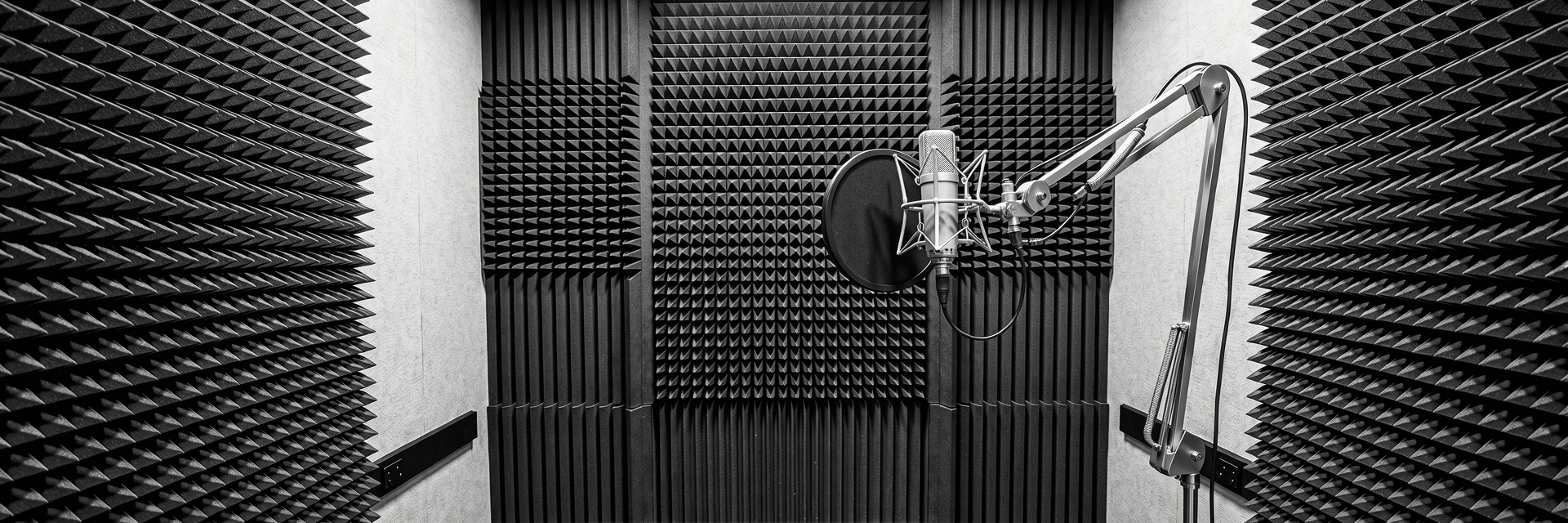 Professional acoustic environment illustrating sound perception care